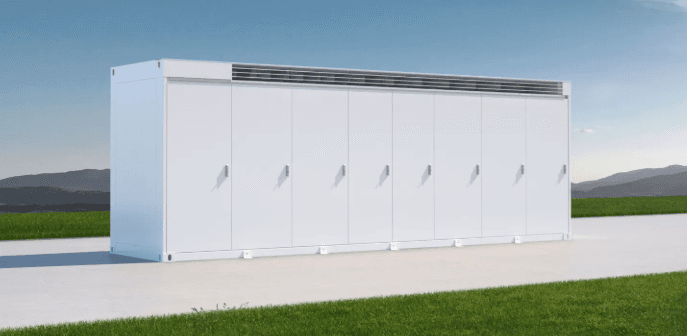 Energy storage equipment in a facility